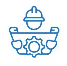 icono jefe de obra revisando proyecto